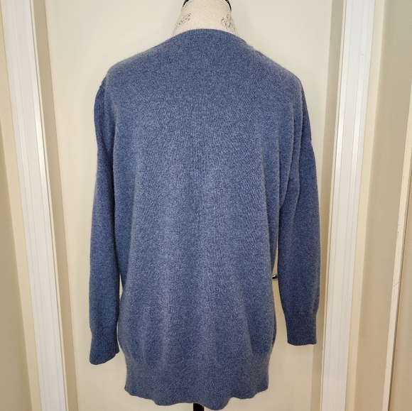 Biline Blue Cashmere Sweater - Picture 4 of 10